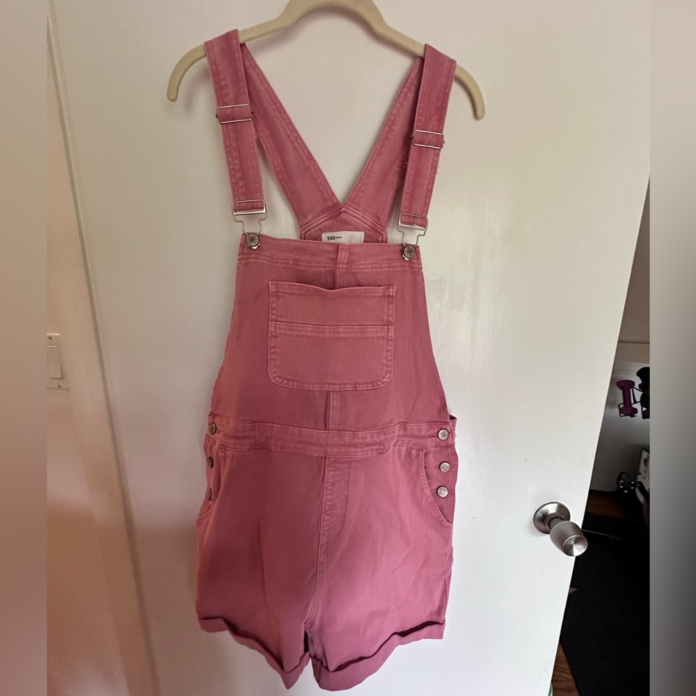 Dusty Red Short Overalls NWT (Size Large)